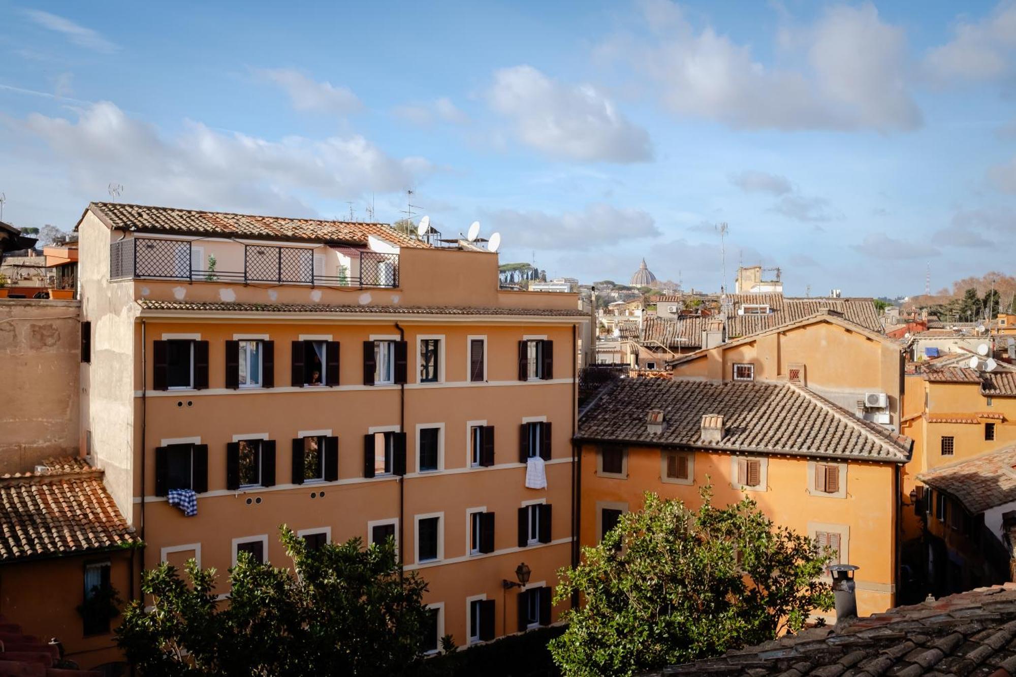 Amazing Penthouse With Terrace And Rooftop In Trastevere Roma Exterior foto